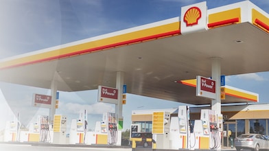 Shell töltőállomás fotó