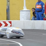 Eco Marathon Winners posing for photo