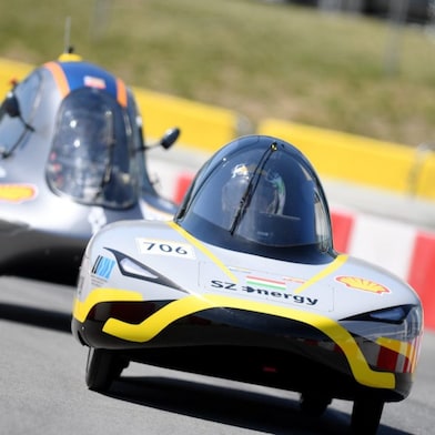 SZ Energy team vehicle on road