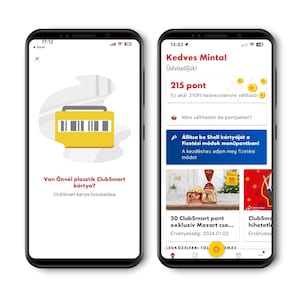 Shell App mobilképernyő fotók