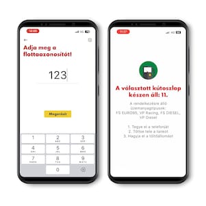 Shell App mobilképernyő fotók