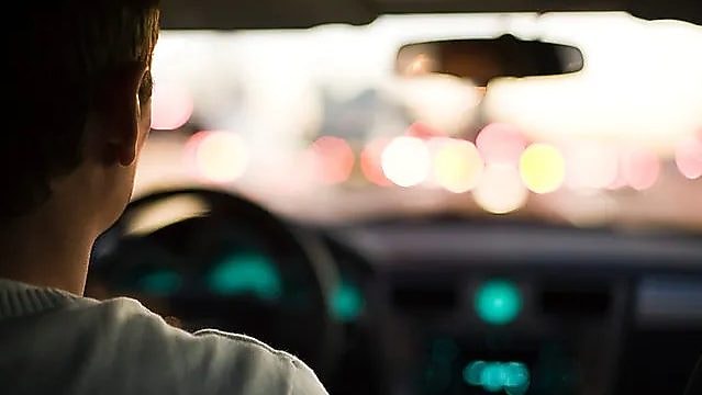 Man driving