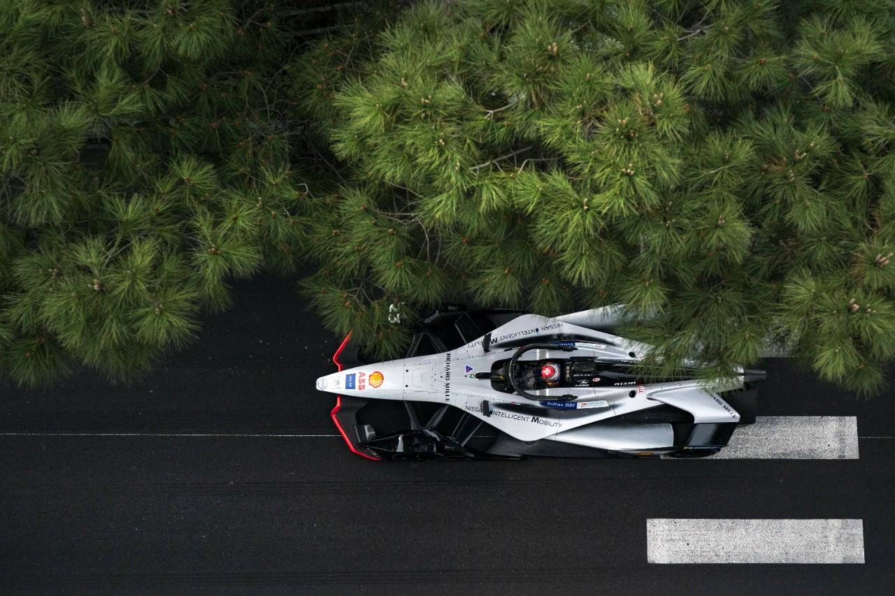Sébastien Buemi a 2019 FIA Formula E Monaco ePrix Nagydíjon
