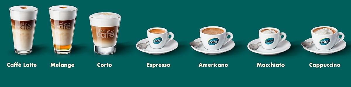 A group of cups of coffee