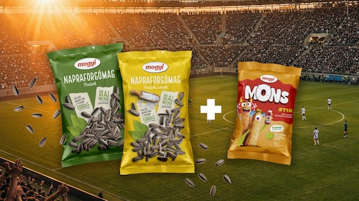 Mogyi termékek football pálya háttéren