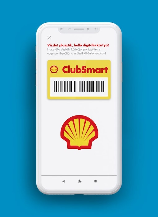 A cell phone with a bar code on the screen