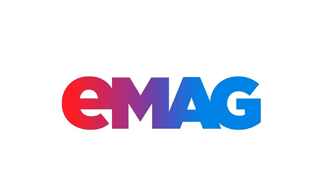 A colorful logo with text