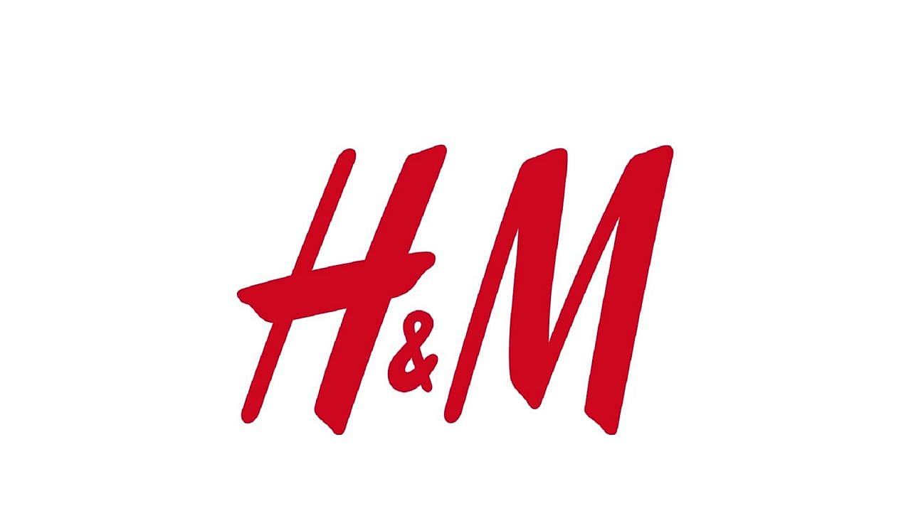 A red and white logo