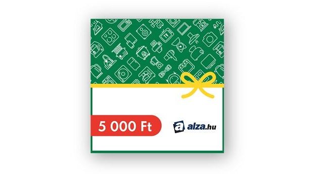 Alza ajándékutalvány, 5000 Ft értékben