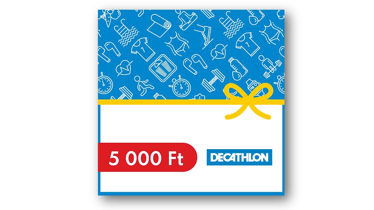 DECATHLON Online Ajándékkártya, 5000 Ft értékben