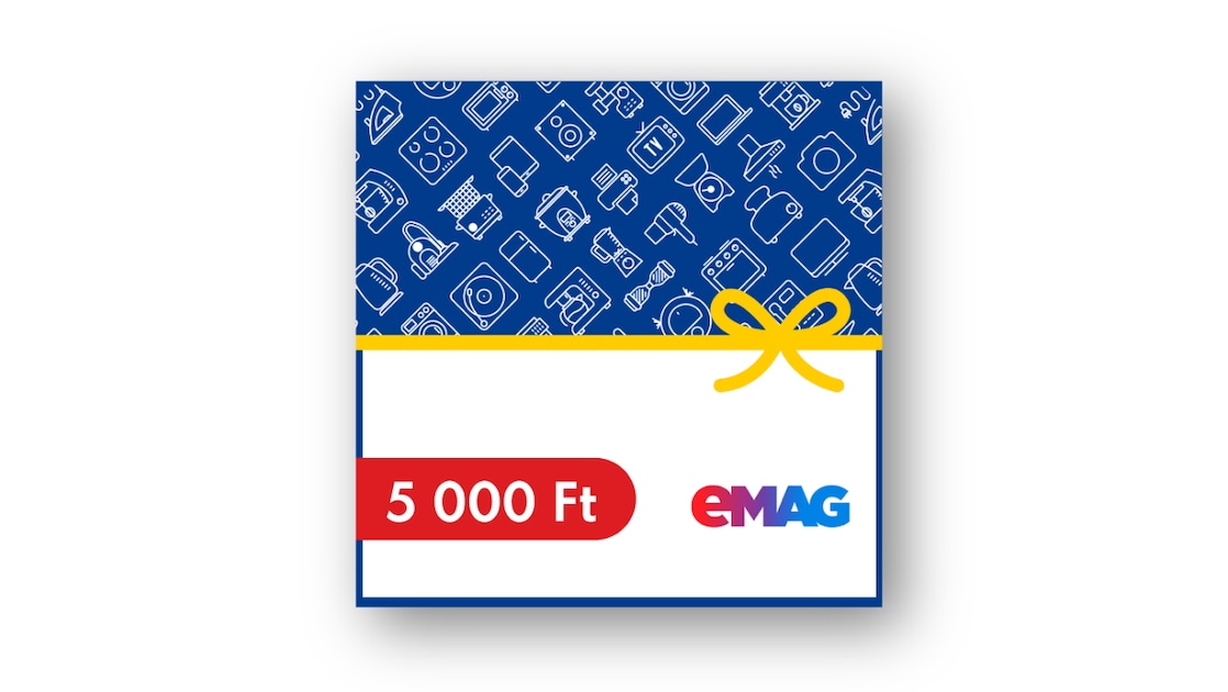 eMAG ajándékutalvány, 5000 Ft értékben