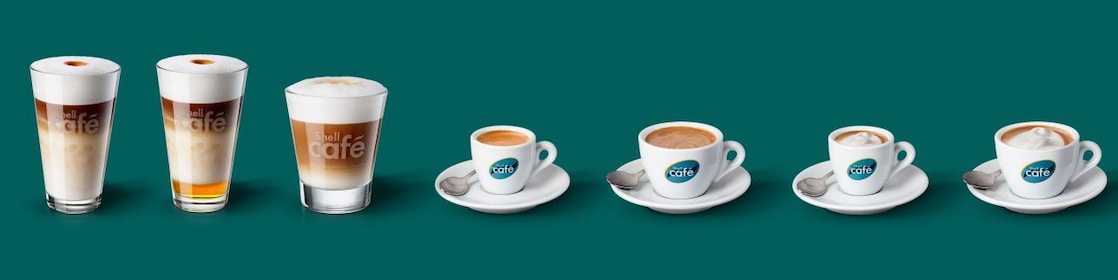 Alap Shell Café kávék bemutatása a képen