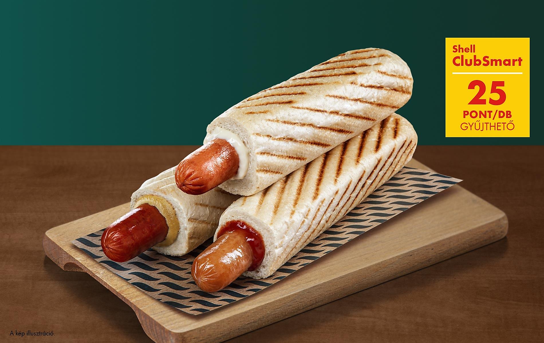 25 pont Shell Café hot doggal*