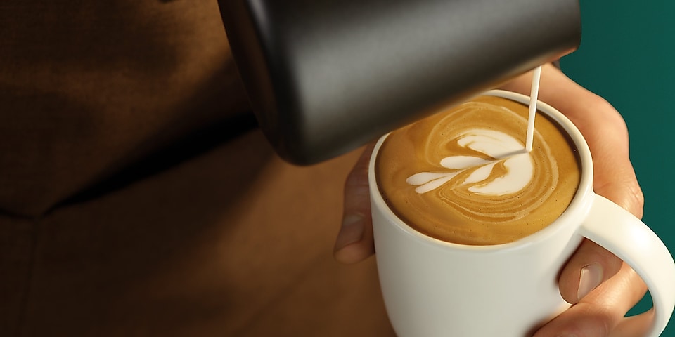 latte art készítés