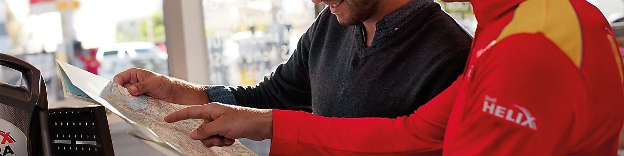 man getting directions