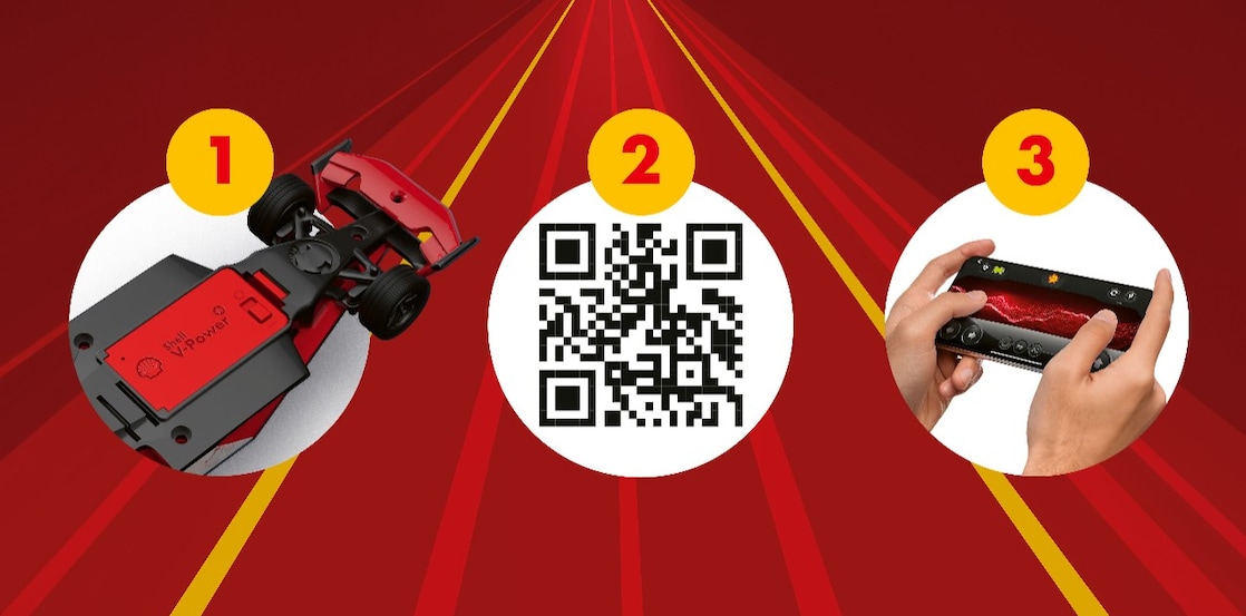 Shell modellautó beváltásának három lépése: Bluetooth akkumulátor, QR-kód beolvasása és távirányítás