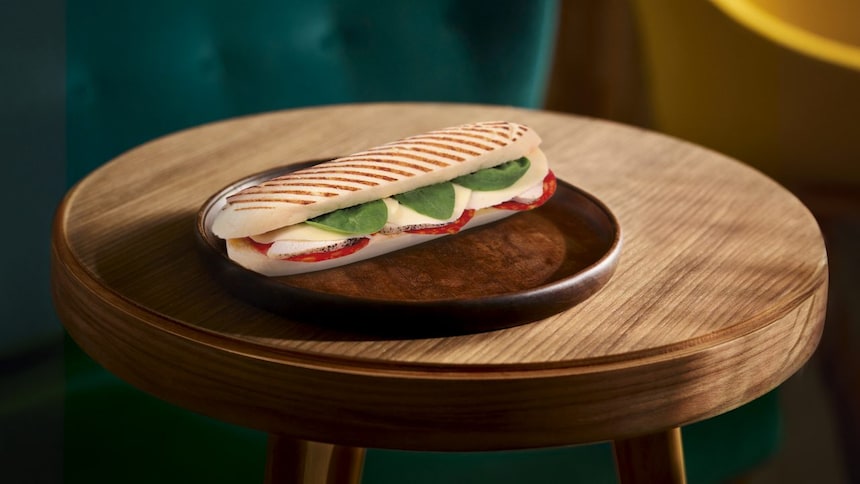Shell Café Pestos mozzarellás Panini